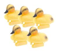 Anatroccolo galleggiante - Esca d' gialla galleggiante realistica | Set di 5 figurine d' per stagno, parco, lago, giardino, decorazione esterna, statua d' per paesaggi e decorazioni