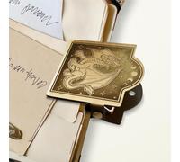 ANATTASOUL Clip per Quaderno da Viaggio in Lega Vintage con Tema Drago in Metallo Bronzo Antico Midori Clip Decorative per Raccoglitori di Pagine di Diario per Viaggiatori
