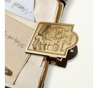 ANATTASOUL Clip per Quaderno da Viaggio in Lega Vintage con Tema Gatto E Libro Divertenti in Metallo Bronzo Antico Midori Clip Decorative per Raccoglitori di Pagine di Diario per Viaggiatori