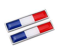 Anawakia Set di 2 adesivi per auto, motivo: bandiera francese della Francia, Regno Unito, Italia, Spagna, Svezia America, per decorazione auto adesiva (La Francia)