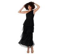 Anaya with Love Abito da Donna Midaxi Maniche Lunghe Vestito, Nero, 50