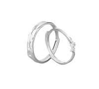 ANAZOZ Anelli Argento 925 Uomo Donna Personalizzabili, Fiore, Anelli Donna Regolabili Argento