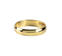 ANAZOZ Anelli di Donna Eternity Rotondo Lucido Semplice, Anelli Oro Giallo 9K per Donna, Oro, Misura 18(58mm)