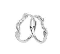 ANAZOZ Anelli Donna Uomo in Argento 925 Personalizzati, Geometrico, Anelli in Argento Donna Regolabili