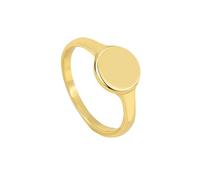 ANAZOZ Anello Anniversario per Donna Rotondo Lucido Semplice, Anello D'Oro Giallo Donna 9Kt, Oro, Misura 20(60mm)