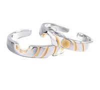 ANAZOZ Anello Argento Sterling Incisione Personalizzata Donna Uomo, Sole e Pianeta, Anello in Argento Oro Regolabile