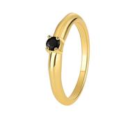 ANAZOZ Anello da Donna Fede Solitaire Rotondo con Agata, Anelli di Oro 9Kt per Donna, Oro, Taglia 18(58mm)