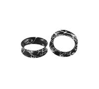 ANAZOZ Orecchini Dilatatore 4mm,Kit Dilatatori Lobo Silicone 2 Pcs Dilatatori Lobo Cavo Rotondo Dilatatore Plug Tunnel Nero