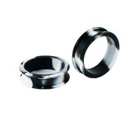 ANAZOZ Tunnel Dilatatore 35mm,Tunnel Piercing Silicone 2Pcs Tunnel Plug Cavo Rotondo Porta Piercing Tunnel Nero Bianco