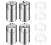 ANBEEISS 4 Pz Mini Saliera e Pepiera, 5 ml, Acciaio Inox