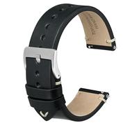 Anbeer Cinturino in pelle pieno fiore con barra a molla a sgancio rapido per uomo e donna,larghezza cinturino 18mm 20mm 22mm