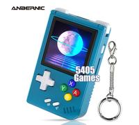ANBERNIC RG Nano Console di gioco portatile retrò Console di gioco portatile Mini lega di alluminio con schermo IPS da 1,54 pollici 64G TF Purple