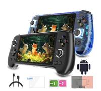 Anbêrnic RG556 Console da Gioco con 8000+Classic Games, Unisoc T820 Android 13 Console di Gioco Portatile Retrò, 5.48 IPS AMOLED Screen per Bambini Adulti (256G)