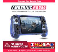 ANBERNIC RG556 Console di gioco portatile Schermo AMOLED da 5,48 '' Sistema Android Batteria da 5500 mAH Lettore per videogiochi portatile Bluetooth5.0