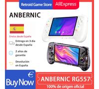 ANBERNIC RG557 Console da gioco retrò portatile Android 14 12g + 256g Display AMOLED 5,48 pollici 512g PS2 PSP Giochi RG 557