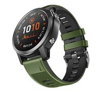 ANBEST Cinturino in Silicone Compatibile con Fenix 5X/6X/Descent MK1/Tactix Delta, Ricambio a Sgancio Rapido da 26mm Cinturino con Fibbia a Vite per Descent MK1/Tactix Delta/Fenix 3/3HR, Verde/Nero