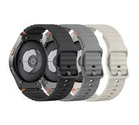 ANBEST Cinturino in Silicone per Samsung Galaxy Watch 7 6 5 Cinturino 40mm 44mm, Braccialetto di Ricambio No Gap con Linea Decorativa Intrecciata per Galaxy Watch FE/Galaxy Watch 6 Classic 43mm 47mm