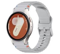 ANBEST Cinturino in Silicone per Samsung Galaxy Watch 7 6 5 Cinturino 40mm 44mm, Braccialetto di Ricambio No Gap con Linea Decorativa Intrecciata per Galaxy Watch 6 Classic 43mm 47mm/Galaxy Watch FE