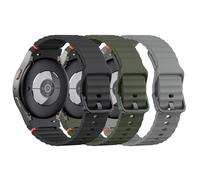 ANBEST Cinturino in Silicone per Samsung Galaxy Watch 7 6 5 Cinturino 40mm 44mm, Braccialetto di Ricambio No Gap con Linea Decorativa Intrecciata per Galaxy Watch FE/Galaxy Watch 6 Classic 43mm 47mm
