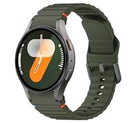 ANBEST Cinturino in Silicone per Samsung Galaxy Watch 7 6 5 Cinturino 40mm 44mm, Braccialetto di Ricambio No Gap con Linea Decorativa Intrecciata per Galaxy Watch 6 Classic 43mm 47mm/Galaxy Watch FE