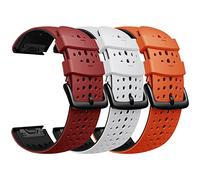 ANBEST Cinturino per Garmin Fenix 6X Pro/Fenix 7X Pro/Fenix 6X/7X/5X Cinturino, Bracciale Sostitutivo in Silicone da 26 mm a Montaggio Rapido Fenix 3/3HR/Instinct 2X/Enduro 2 Band
