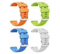 ANBEST Compatibile con Forerunner 255/Vivoactive 4/Venu2 Cinturino, 22mm Silicone Sports Bracciale Sostituito per Gear S3/Galaxy Watch 3 45mm/Huawei GT 46mm Cinturino per Donna e Uomo, 4PACK02