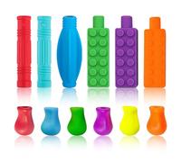 ANBET 12 coperture colorate per matite e impugnature per penna, in silicone sensoriale