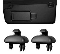 ANBOO 2 pezzi supporto parasole per auto Au-di, gancio parasole compatibile con Au-di A1 A3 A4 A5 S3 S4 S5 Q3 Q5 TT, supporto per parasole 8U0857562 8E0857562A (nero)