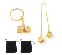 ANBOO Han Solo Lucky Dice Accessori Specchietto Retrovisore Han Solo Dice Portachiavi Star Wars Specchio Auto Accessori da Appendere per Uomini Cool Car Portachiavi Lucky Charm Regali per Uomo
