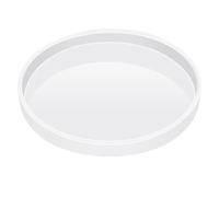 ANBOO Stampo in silicone epossidico 30 cm grande vassoio in silicone rotondo stampo da tavolo resina epossidica per fiume caffè ufficio tavolo orologio stampo salumi tavola fai da te decorazione casa