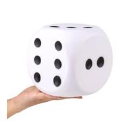 Anboor Dadi di Schiuma Large Squishies Jumbo per Dadi da Gioco in Classe Giocattoli per Bambini Collezione Regali Oggetti Decorativi (Bianco)