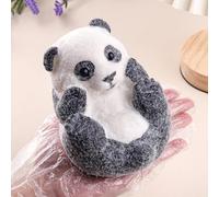 Anboor Grandi giocattoli Panda-Squishies - Giocattolo morbido Kawaii & fatto a mano per la gestione dello stress per bambini, giocattolo realistico per animali sensoriali (12 cm)