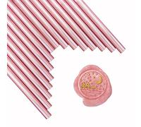 ANBOSE - 16 bastoncini di ceralacca per colla a pistola, per sigilli in cera, colore oro rosa, per pistola per colla da 1,12 cm, per inviti di nozze, biglietti, buste