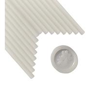 ANBOSE Bastoncini per Sigillo di Cera - 16 Pezzi Bastoncini Traslucidi da 0,44 Pollici per Pistola Colla Timbro