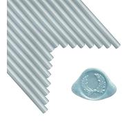 ANBOSE Bastoncini per Sigillo di Cera - 16 Pezzi Stick Azzurri per Pistola Colla da 0,44 Pollici - Cera Sigillante per Timbro