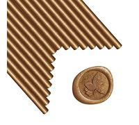 ANBOSE Bastoncini per Sigillo di Cera - 16 Pezzi Stick Marrone per Pistola Colla da 0,44 Pollici - Cera Sigillante per Timbro