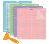 ANBOWEI 5 Tappetini da Taglio per Cricut Maker 3/Explore 3/Air/Air 2 12x12" Cutting Mat per Cricut Accessori Ricambio Autoadesivo Antiscivolo - StandardGrip, LightGrip, StrongGrip, FabricGrip