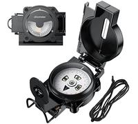 Anbte Bussola Militare,Professionale Portatile Mini Bussola per la Visione Notturna Impermeabile e Antiurto,Utilizzata per Campeggio/L'escursionismo/Navigazione/Misurazione/Direzione con Zaino