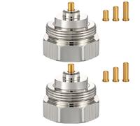 Ancable Adattatore per radiatore da M30 x 1,0 a M30 x 1,5 per valvole Oventrop 1011445, valvola termostatica, filettatura fine, adattatore per termostatico/valvola di riscaldamento (2 pezzi)