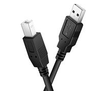 Ancable Cavo MIDI USB B da 2 m per strumenti, compatibile con pianoforte, controller Midi, tastiera Midi, registrazione interfaccia audio, microfono USB e altro ancora