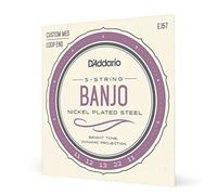 D'Addario EJ57 5-String Banjo Strings, Nickel, Custom Medium, 11-22