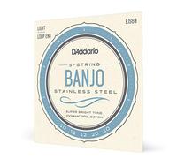 D'Addario EJS60 5-String Banjo Strings, Stainless Steel, Light, 9-20