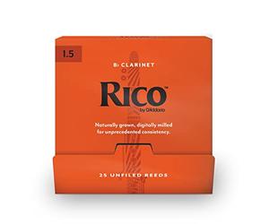 Ance Rico Organic per Clarinetto Sib, Forza 1.5, Confezione da 25