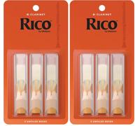 Ance Rico Organic per Clarinetto Sib, Forza 2.0, Confezione da 6