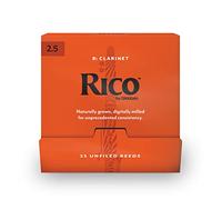 Ance Rico Organic per Clarinetto Sib, Forza 2.5, Confezione da 25