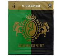 Ance Sassofono Rico - Grand Concert Select Alto Sax Reeds - Alto Saxophone Reeds 4 Strength, 10-Pack