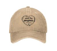 Anceky AMA Il Tuo Prossimo Senza eccezioni. Il Tuo Prossimo Ideale. Cappelli in Denim Unisex per Golf e Sport. Cappellino Vuoto.