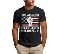 Anceky Arriva Un Momento in Cui Il Silenzio è tradimento, Maglietta da Uomo MLK