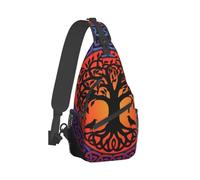 Anceky Borsa a tracolla Viking Nordic World Tree Of Life, borsa a tracolla unisex, zaino da viaggio, sportivo, da escursionismo e per il tempo libero