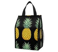 Anceky Borsa termica isolante per alimenti con tasche, modello Upside Down Pine, a prova di perdite, pieghevole, ideale per lavoro e picnic.